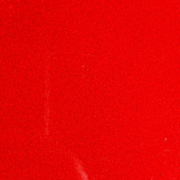 Vintage Bright Red Speckled Glaze 10” Stoneware Couple Dinner Plates - Picture 15 of 16